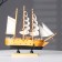 Souvenir small “Alaska” souvenir ship, light wood, white pirate sails, 4.5 × 23 × 24 cm