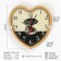 Watching clock, series: kitchen, "espresso", discrete move, d-26 cm, aa