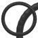 Braids on steering wheel of perforated skin AIRLINE, 37-39 cm, black color