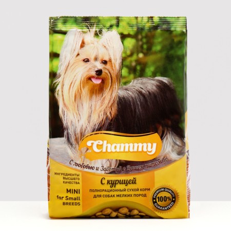 Dry feed Chammy for dogs of small breeds, chicken, 600 g-5