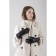 Female gloves, size 8.5, with insulation, black color