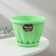 Pot for flowers with the Podon "Noble", 1 l, d = 14 cm, green color