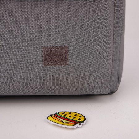 School textile “icons”, 37 x 33 x 17 cm, with Velcro, gray-12