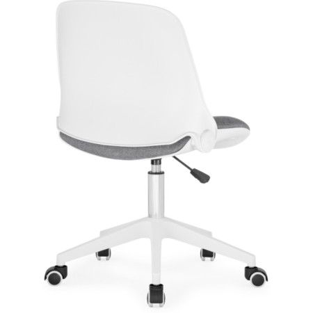Computer chair zarius plastic/fabric, gray/white/gray 58x58x83 cm-4