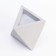 Figure Aromatic candle in concrete "rhombus", 13.5x9 cm, light gray, apple and pear