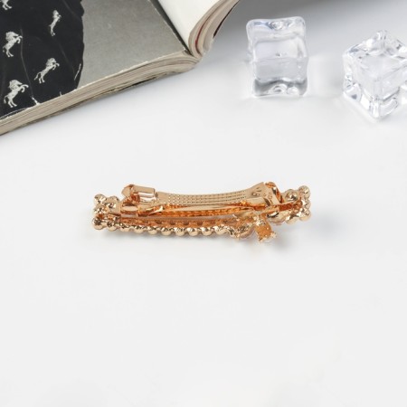 Half-out hair clip "Hionia" rhinestones, 6.5 cm-1