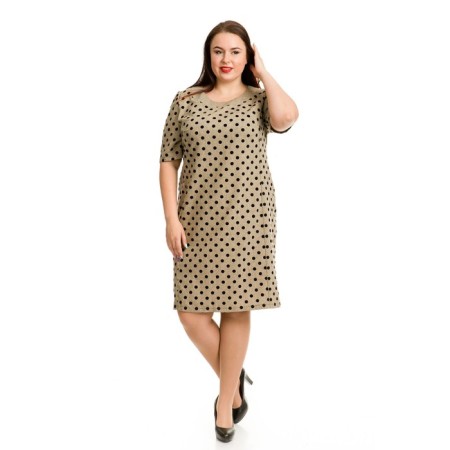 Women's dress, size 58, brown color