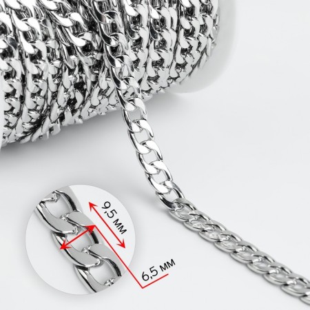 A bag for a bag, iron, 9.5 × 6.5 mm, 10 ± 0.5 m, silver color-1