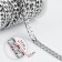 A bag for a bag, iron, 9.5 × 6.5 mm, 10 ± 0.5 m, silver color