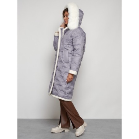 Coat insulated winter female, size 50, color gray-5