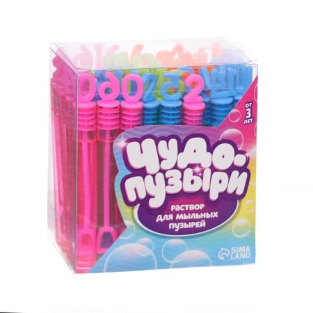 Soapy non -fluid bubbles "Figures", 5 ml, mix-3