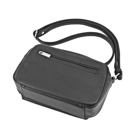 Female bag, artificial leather, black 20x7x14 cm-2