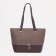 Bag Female Tout on the zipper David Jones, brown color