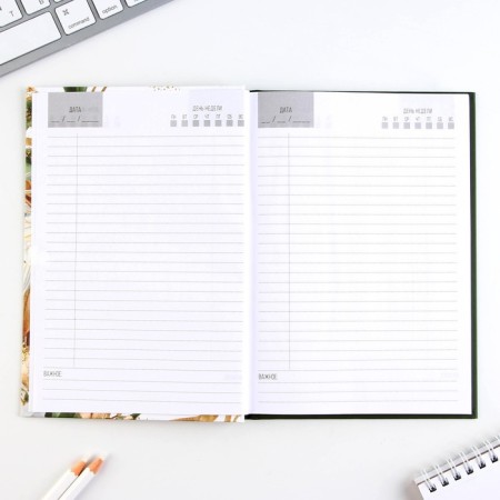 Diary in a gift box, A5, 80 sheets, a solid cover "Best Teacher"-4