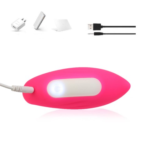 Vibrator for steam, with vacuum-wave stimulation of the clitoris, USB, USB, 10 modes, pink-5