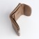 Women's wallet on magnet, beige color