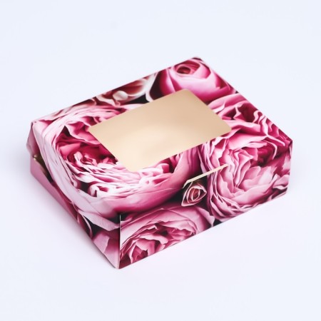 Folding box with a rose window 10 x 8 x 3.5 cm-1