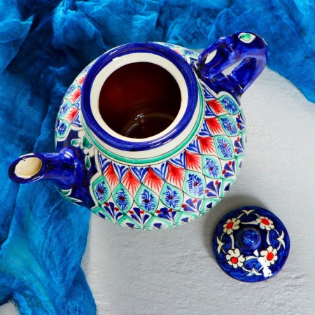 Rishtan ceramics "Patterns", 1600 ml, blue mix-3