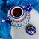 Rishtan ceramics "Patterns", 1600 ml, blue mix
