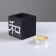 Candle in a wooden candlestick "Cube, hieroglyphs. Harmony", Eben, Mango aroma