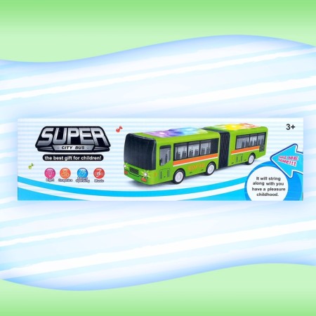 Bus "accordion", light and sound effects, works from batteries, mixtures-6