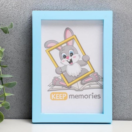 Photo frame plastic L-3 10x15 cm Blue (plastic screen)