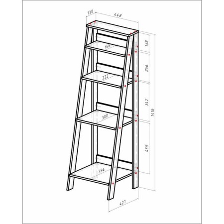 Loft eve, 1416x450x410, white-1