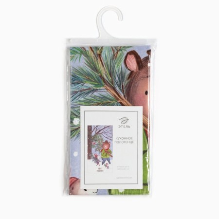 New Year's towel "Ethel" Happy Holyidays 40x73cm, 100% HL, Sarzha 190 gr/m2-4