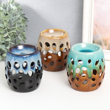 Aroma lamp ceramics "Bubbles" mix 11x10x10 cm