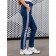 Women's pants, size 44, blue, white color