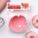 Baking shape of the share "Circle. RIB ", silicone, 10.5 × 6 cm, pink color