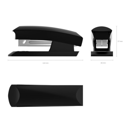 Stapler Erichkrause Eco, No. 24/6 and 26/6, up to 30 sheets, black-1