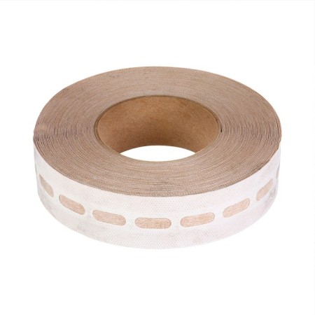 The tape is perforated, sticky, 25 m × 38 mm, for polycarbonate from 4 to 8 mm, mix-4