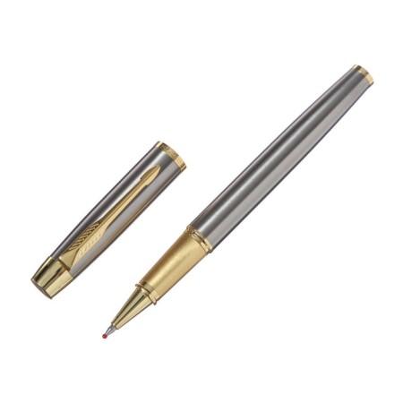 Handle Gift Roller in the leatherette case, hull silver, gold-2