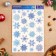 Set of stickers design "winter shine" holographic foil, 49.3x33.6cm