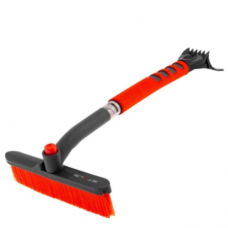 STELS snow brush, with a scraper, rotary head, 510 mm