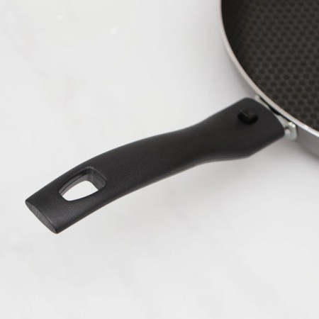 Pan -Discovery, d = 24 cm, glass cover, removable handle, anti -stick coating, gray color-3