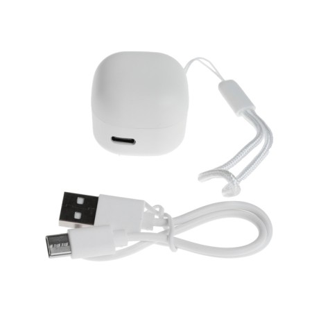 Wireless headphones Y6, TWS, vacuum, BT 5.3, 30/200 mAh, Type-C, suspension, white-6