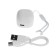 Wireless headphones Y6, TWS, vacuum, BT 5.3, 30/200 mAh, Type-C, suspension, white