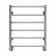Water towel Terminus "Euromix" P6, 500x600 mm, lower connection, chrome