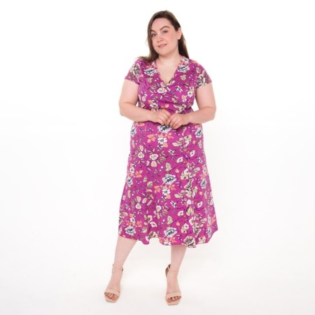 Women's dress, lilac color, size 52-3