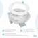Handypotty road pot in a proprietary bag, gray color