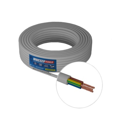 The wire "Master of current" PVSBM, section 3x0.75 mm2, 10 m, white