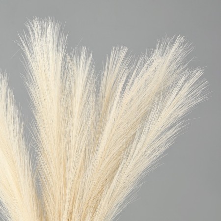 Pampas artificial grass, height 43 cm, 5 brushes, beige color-1