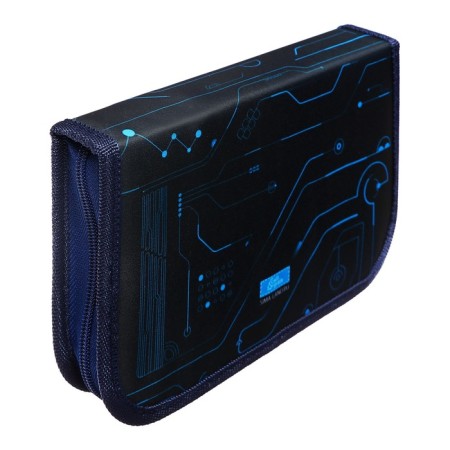 Penal 1 section, 130 x 210 x 40 mm, 2 folding strips, fabric, calligrata top, Content "Moto helmet"-3