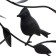 Lamp Bayerlux "Birds" 1he27 40W black 27x14x55cm