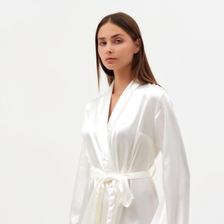 Women's robe minku: Light Touch Milk color, river 48-3
