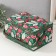 Poansettia on green needlework boxing room 19x26x14.5 cm