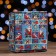 Gift box, lid is, "Pop-Art Helpers of New Year", 14.5 x 14.5 x 6 cm, 1 pc.