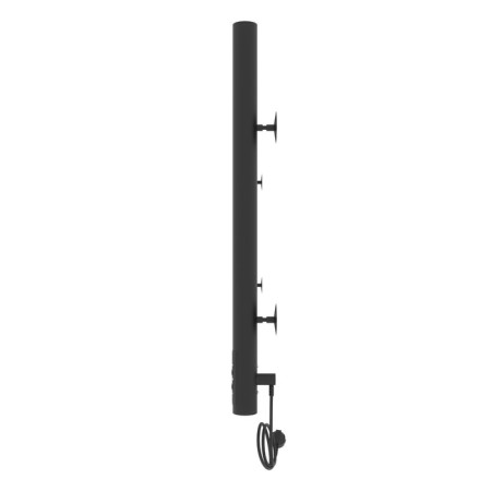 Towel electric heated Laris Olivia Chkch8, 800x500 mm, 8 crossbars, right, black-4